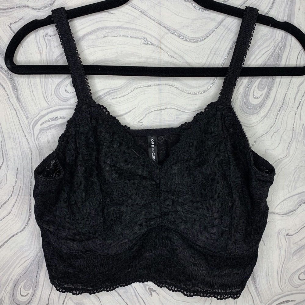 Torrid Lace Black Bralette 2XL